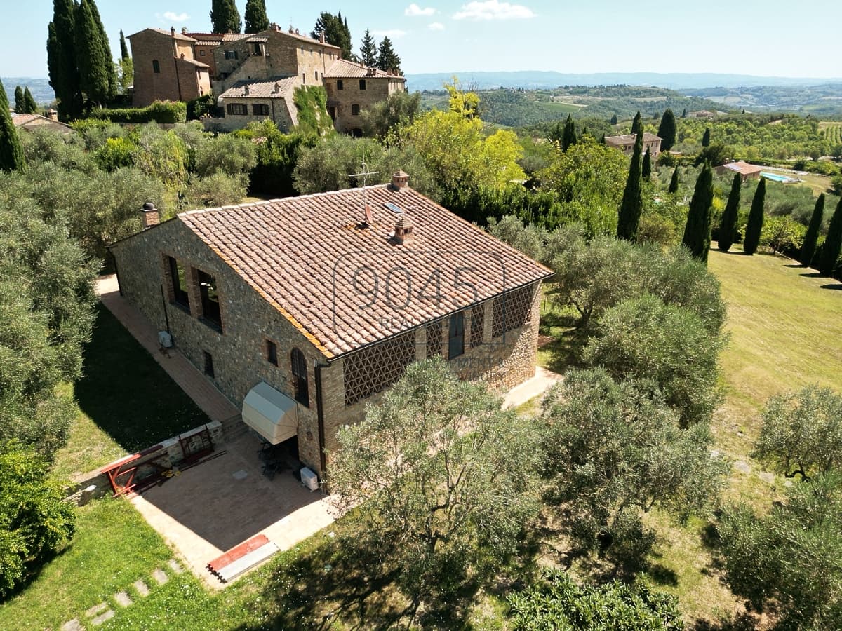 Exklusives toskanisches Landhaus mit Panoramablick auf die Türme von San Gimignano - Toskana in San Gimignano, Immobilie von 9045 REAL ESTATE