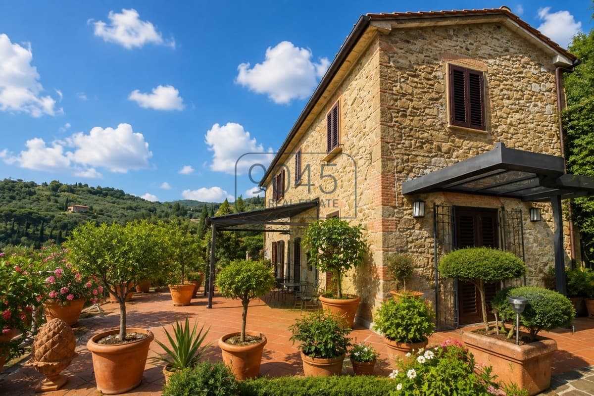 Charming Natural Stone House with a Pool and Panoramic Views Near Lamporecchio - Tuscany in Lamporecchio, property offered by 9045 REAL ESTATE